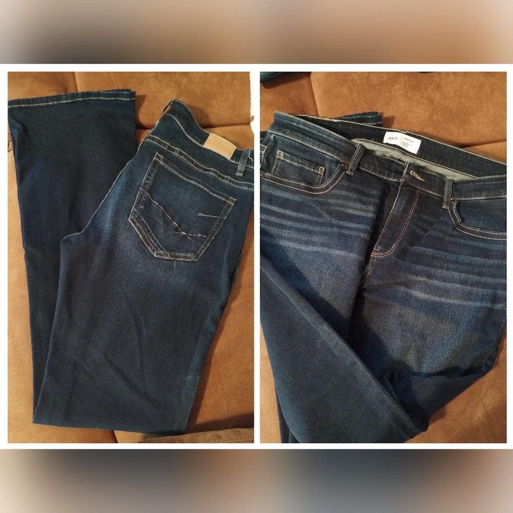 BKE Payton Mid Rise Bootcut Jeans 32 Long